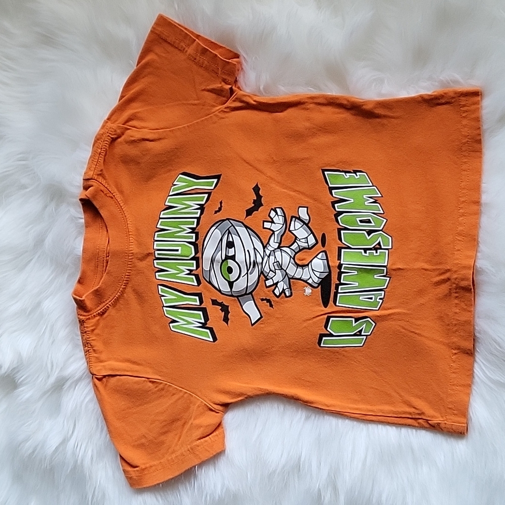 Orange toddler mummy t-shirt